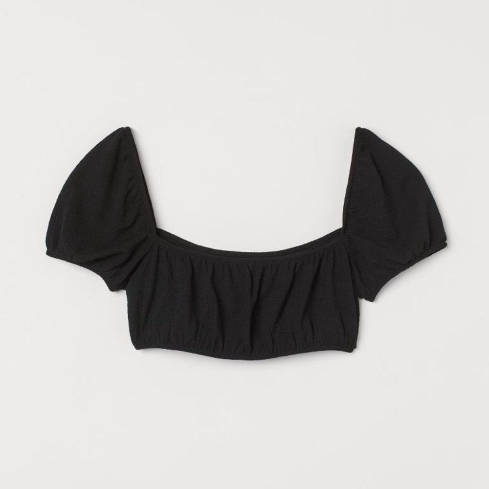 H&M Puff Sleeve Crop Top